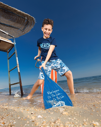beach california My children's pajamas, half sleeves and shorts