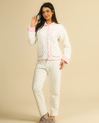 Quilted Floral Dream Women Pajama Set