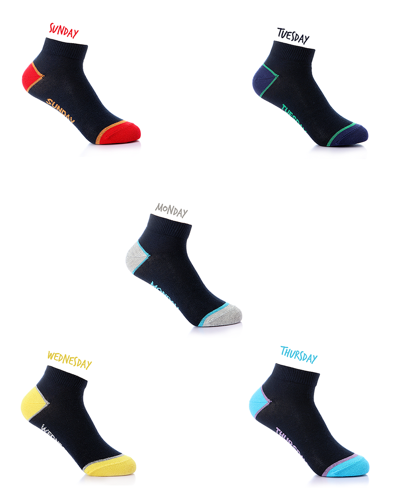 شراب سوكيت اولادي ايام الاسبوع باك 5 قطعة