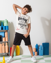 MARVY Web Head Spider man  بيجامة اولادي محير كريمي