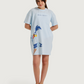 Oversized Girls' Nightshirt with a Fun Print