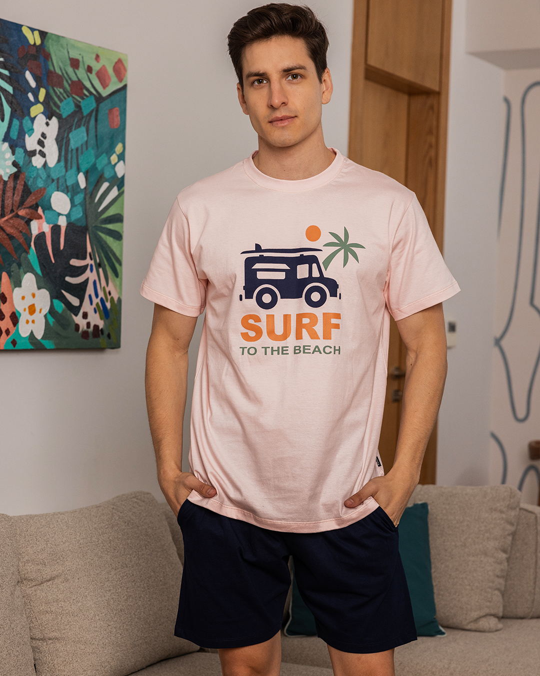 Al Nakhla Shorts Sure Men's pajamas with half sleeves