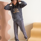Hello winter boys hooded pajamas 