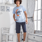 Surf print pajamas for boys