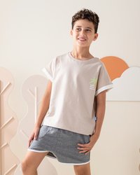 بيجاما شورت  سمر ميلتون طباعه نخل على التوب