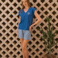 Beach Nap women's pajamas with quarter sleeves and shorts