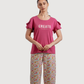 Women's Printed Pentacore Pajama Set