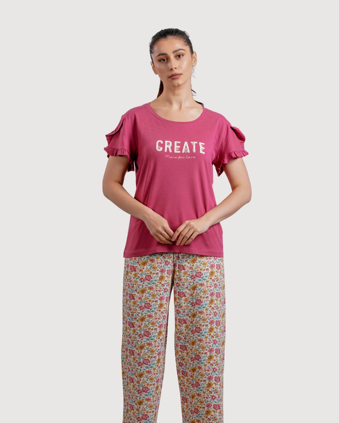 Women's Printed Pentacore Pajama Set
