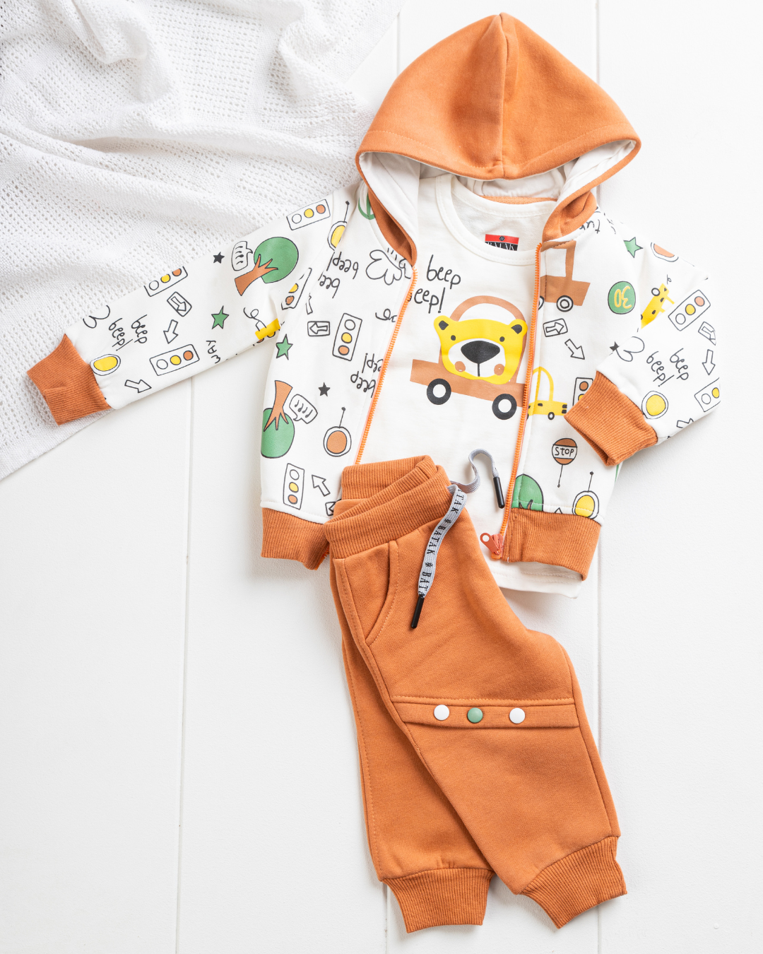 beep beep my boys teddy bear pajamas