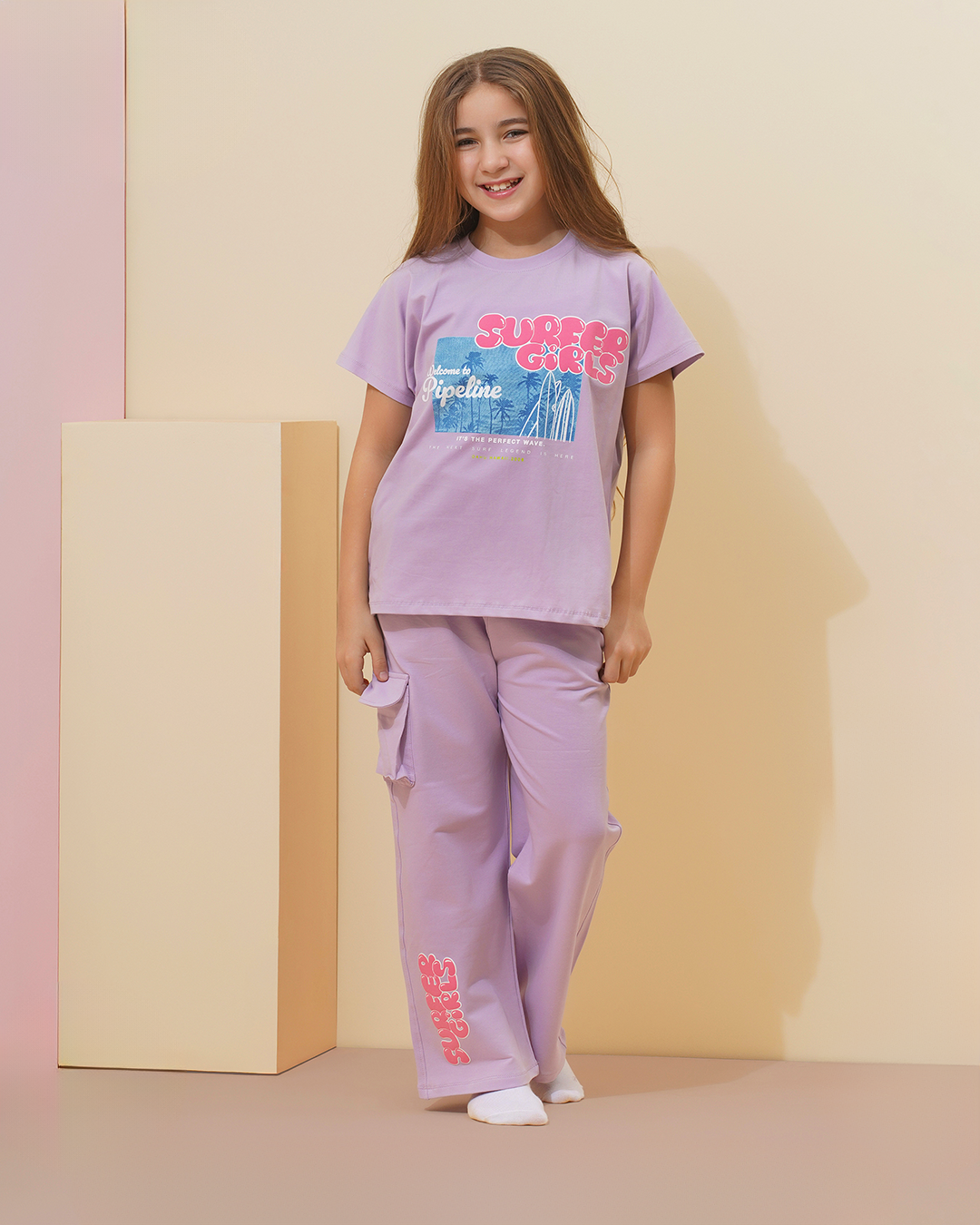 Girls surfing pajamas