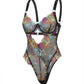 BS une Chemise en Dentelle Transparent Coeur Ouelf