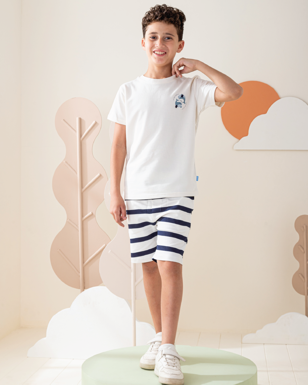 بيجاما شورت مقلم سمر ميلتون نص كم