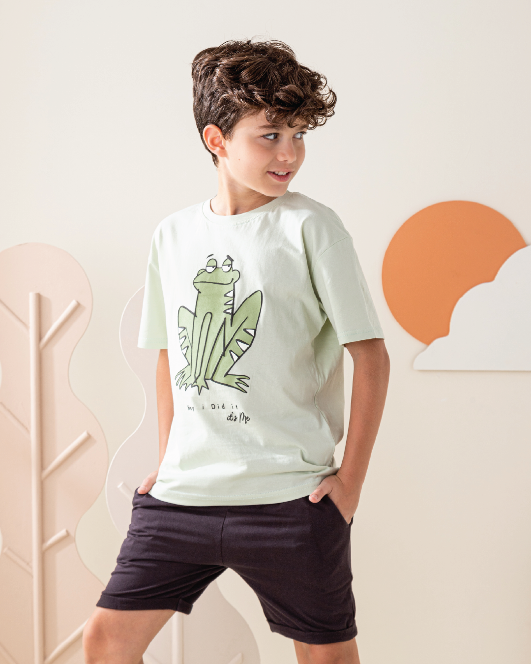 بيجاما نص كم و شورت سمر ميلتون نمر و ضفضعه