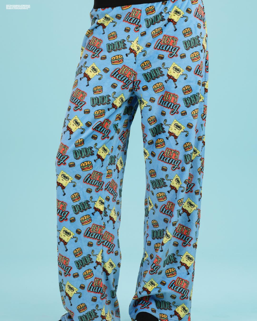 Velour SpongeBob pajama pants