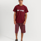 Men's Short Sleeve Pajamas with Capri Pants