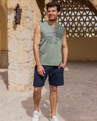 roads Men's pajamas and shorts with stripes and dots