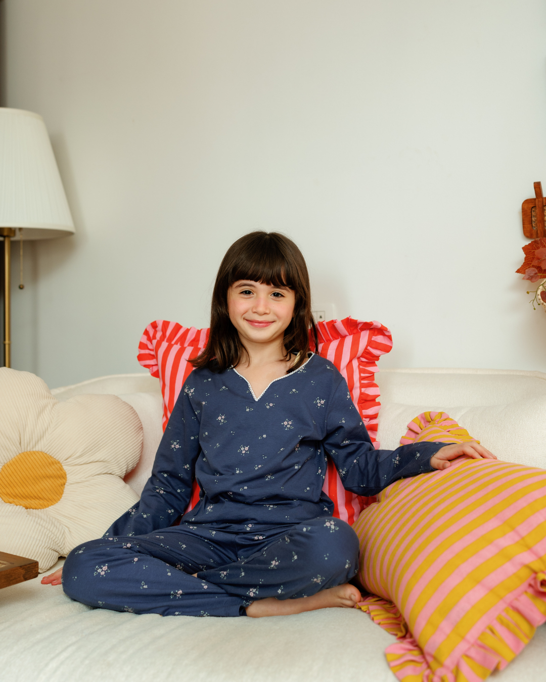 بيجاما بناتي بكُم ورود الربيع