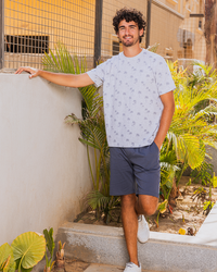 Palm trees men's half sleeve t-shirt