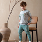 Tiger girls pajamas, medium length, with sleeves and pants