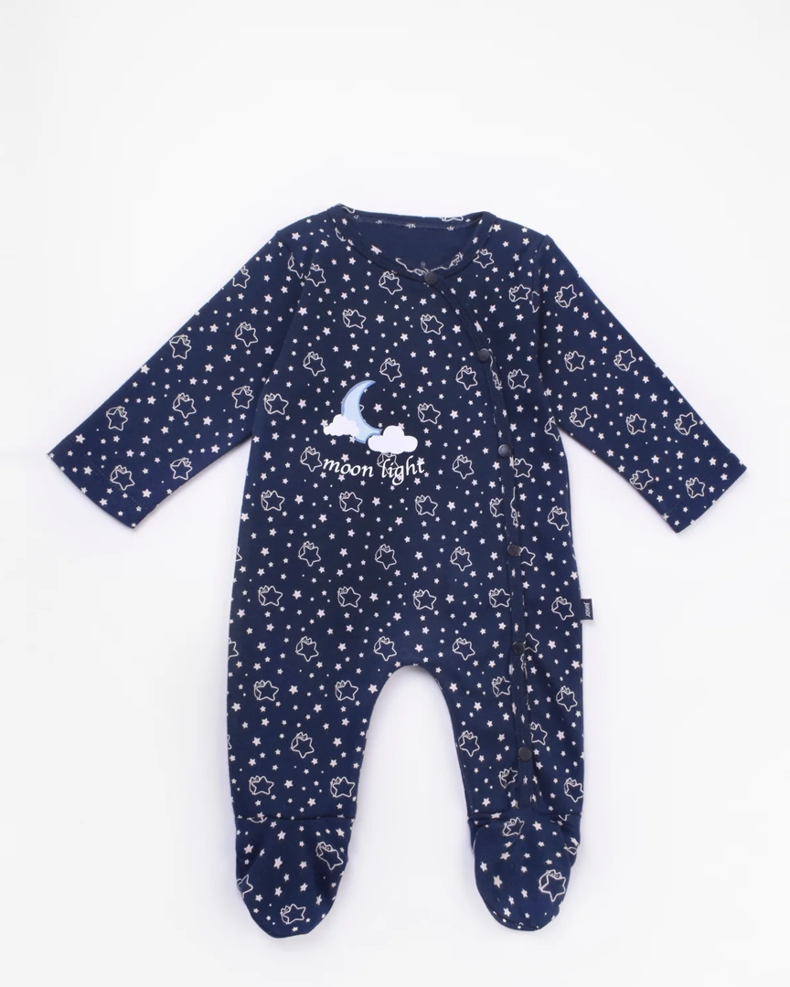 Moon Cat printed bodysuit for boys