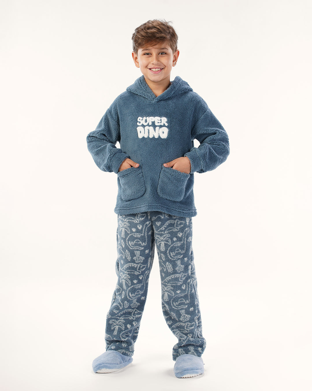 Pajama with a hoodie Super Dino