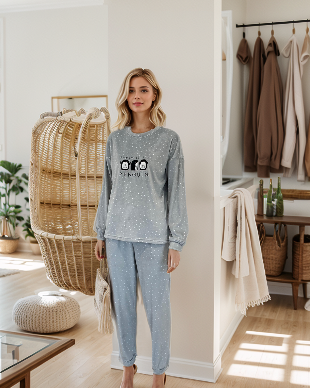 بيجاما حريمى Happy Little Penguin