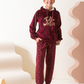Hello winter boys hooded pajamas 