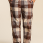 Women plained pants warm winter