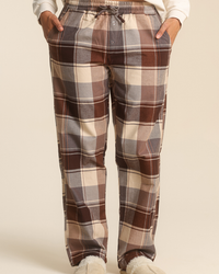 Women plained pants warm winter