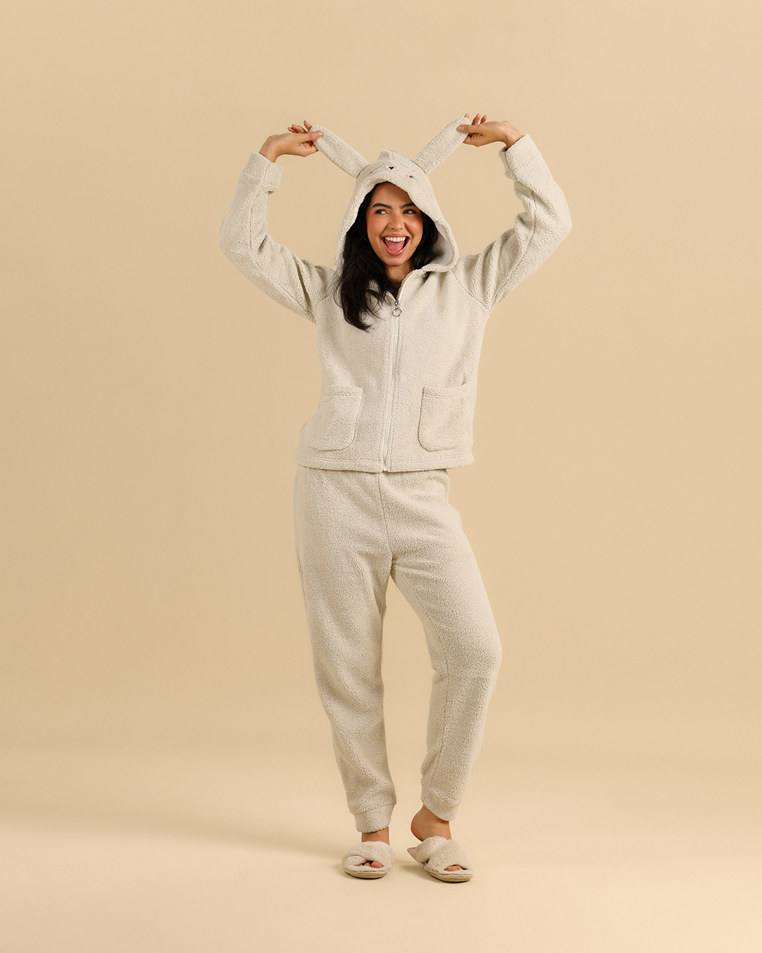 Cute bunny winter women pajama