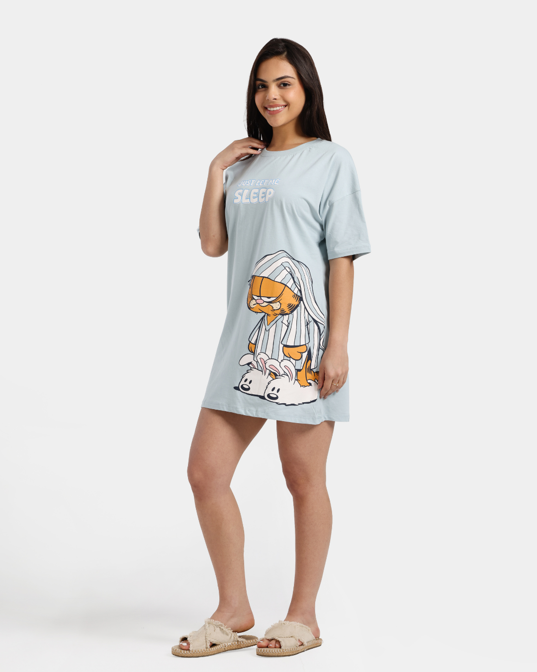 نايت شيرت حريمي فقط دعني انام