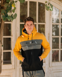 Galvani BALANCE Men's hooded pajamas with pockets and chest print