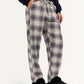 Plaid Pants In Beige And Red