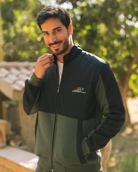 GLV fashion style men's collar and open zipper with pockets