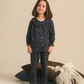 Autumn leaves in vintage style kids girls pajama