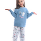 Oh Deer girls' pajamas, T-shirt + printed pants