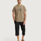 Men's half-sleeved pajamas with capri pants