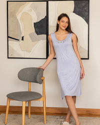 نايت شيرت قصيرة كتف عريض فيونكة