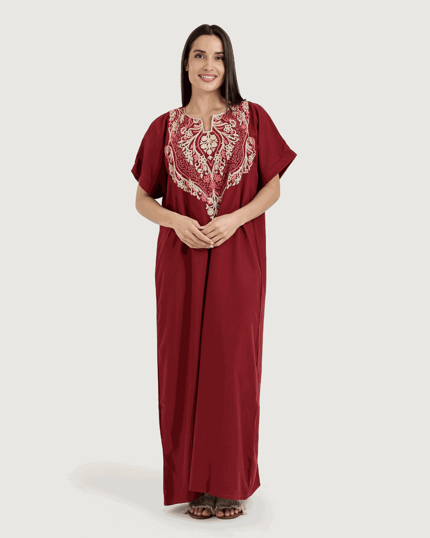 Half-Sleeve Embroidered Dacron Shirt 6