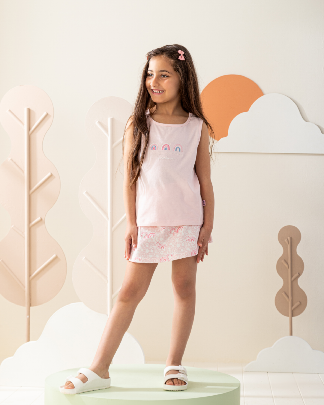 طقم جيبة قطن قوص قزح