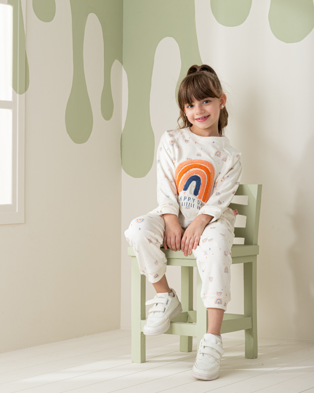 Rainbow girls pajamas for two men