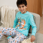 Bluey Family Children's pajamas for boys, long sleeves, 100% cotton * Printed pants, 100% cotton