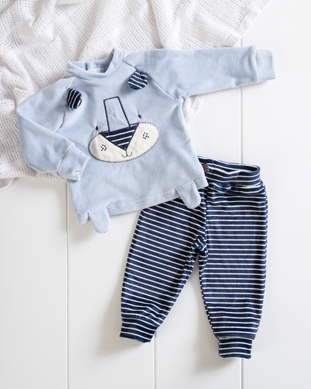 Bear بيجامة بيبي اولادي سوفت قطيفة