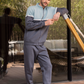 Training SuitMelton men's pajamas with a zipper and half buttons