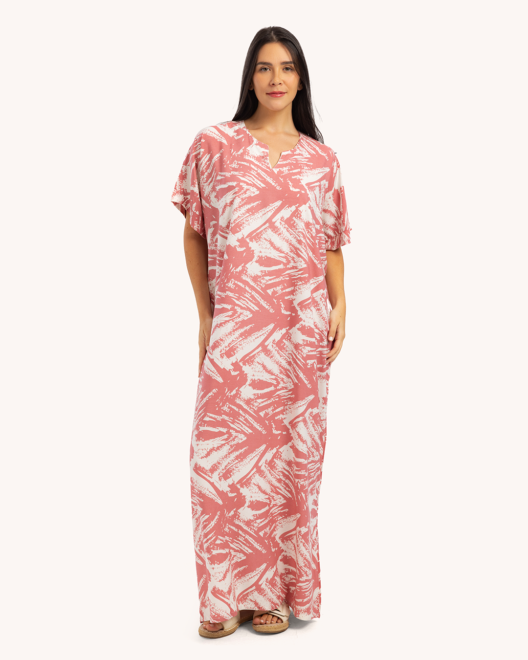 قميص فسكوز نص كم مشجر 58