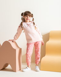 Bonjour بيجاما اطفالي بناتي ميلتون مطبوع ورد