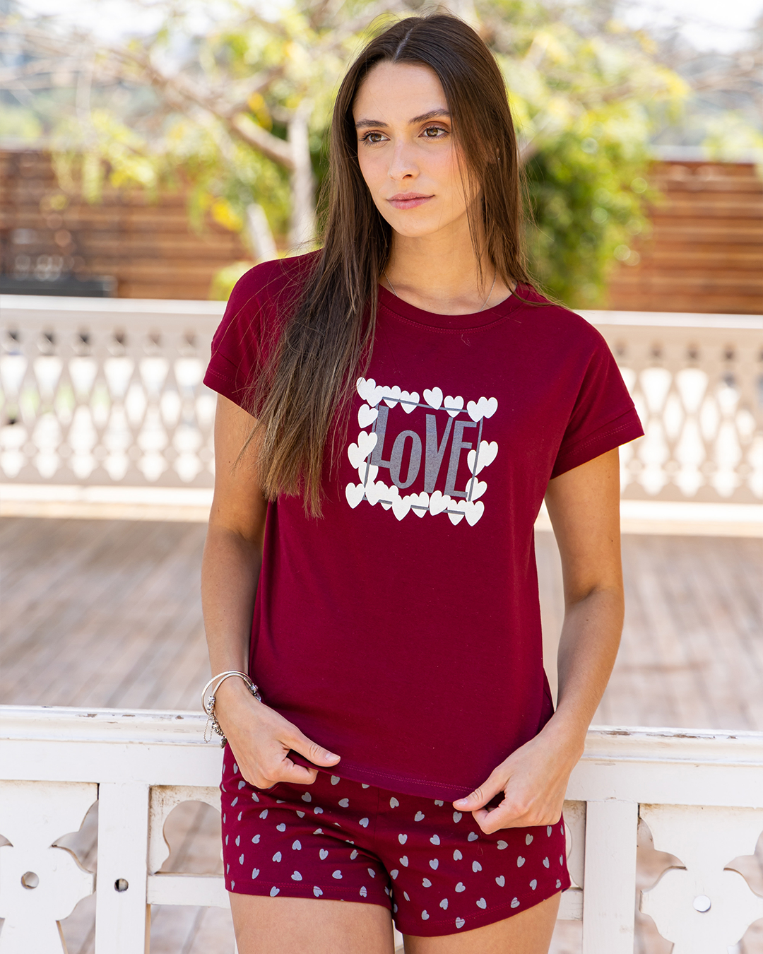 LOVE بيجامه حريمي شورت