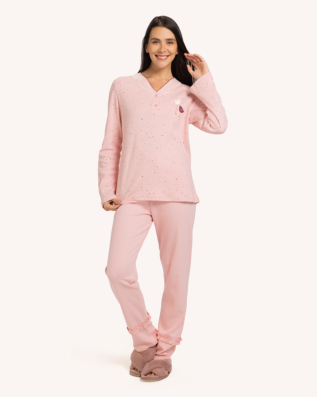 بيجاما حريمى كم بنطلون عصفورتين