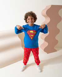 My boys Superman Royal pajamas
