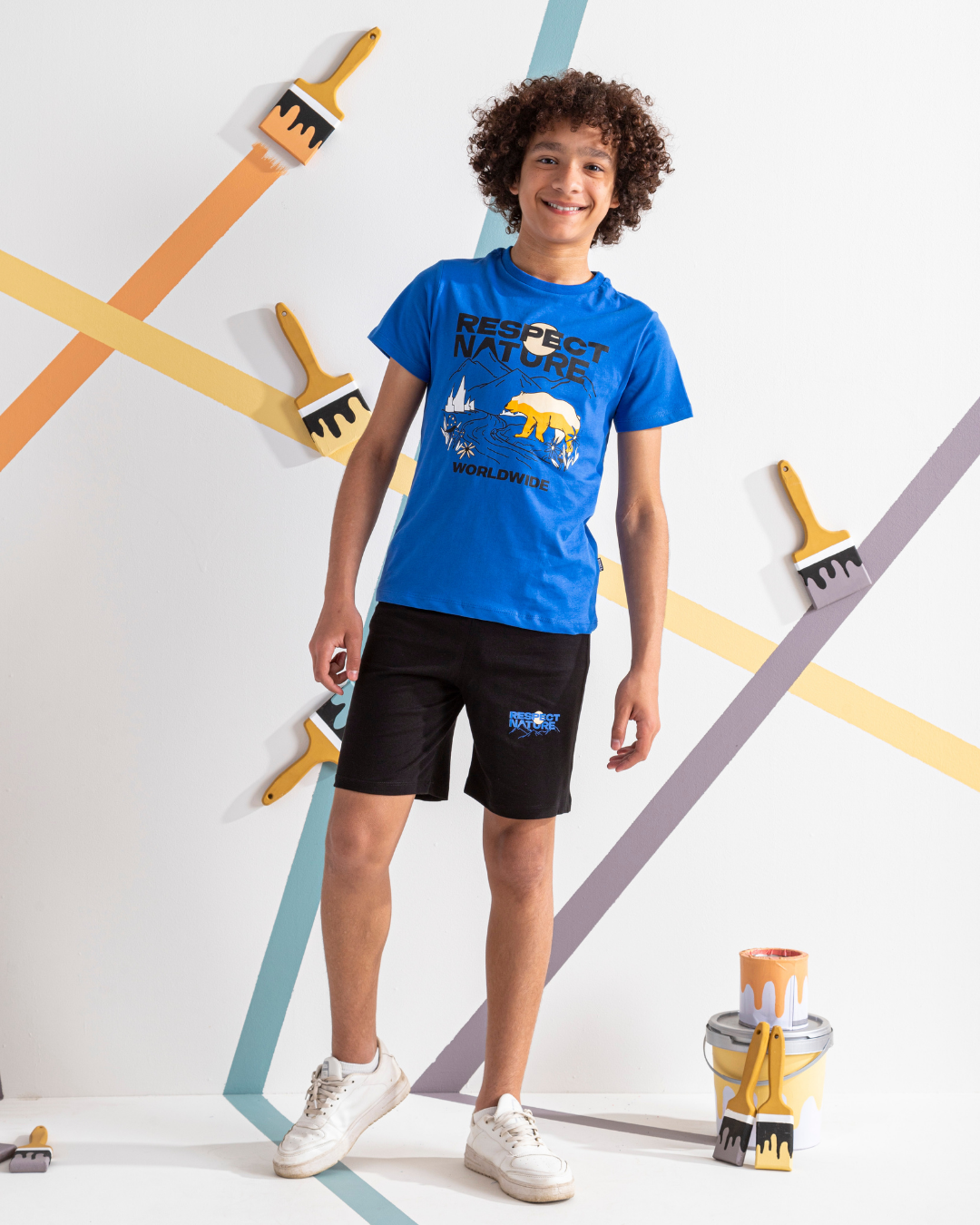 RESPECT NATURE Boys' short pajamas